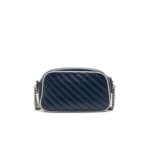 Gucci Small GG Marmont Bag Navy