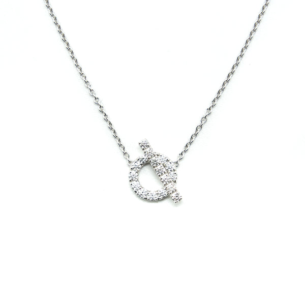 Hermes Finesse Pendant White Gold with Diamond