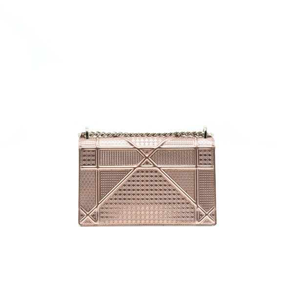 Christian Dior Diorama Medium Metallic Pink Gold  Shw