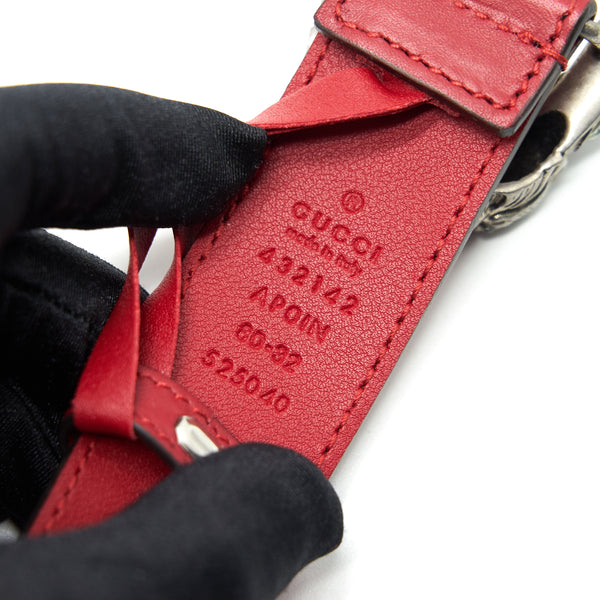 Gucci Dionysus Leather Belt Red