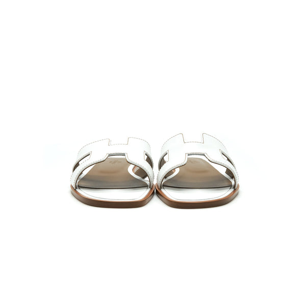 Hermes size 36 oran Sandal blanc