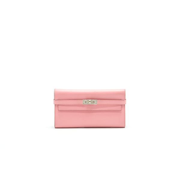 HERMES KELLY LONG WALLET PINK SHW