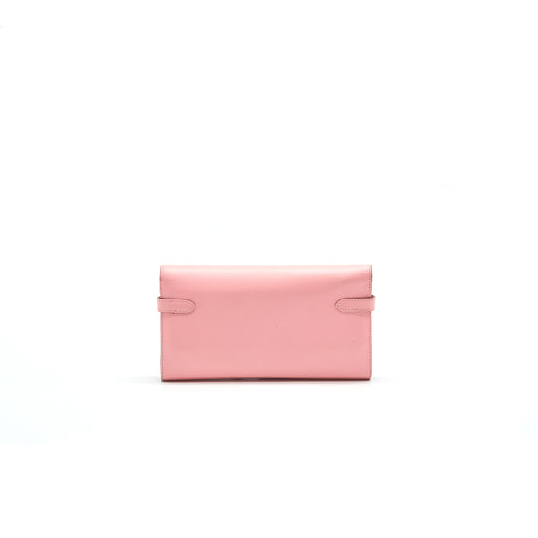 HERMES KELLY LONG WALLET PINK SHW