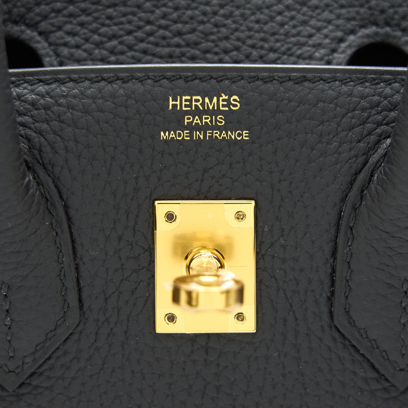 Hermes birkin25 Black Ghw Stamp D