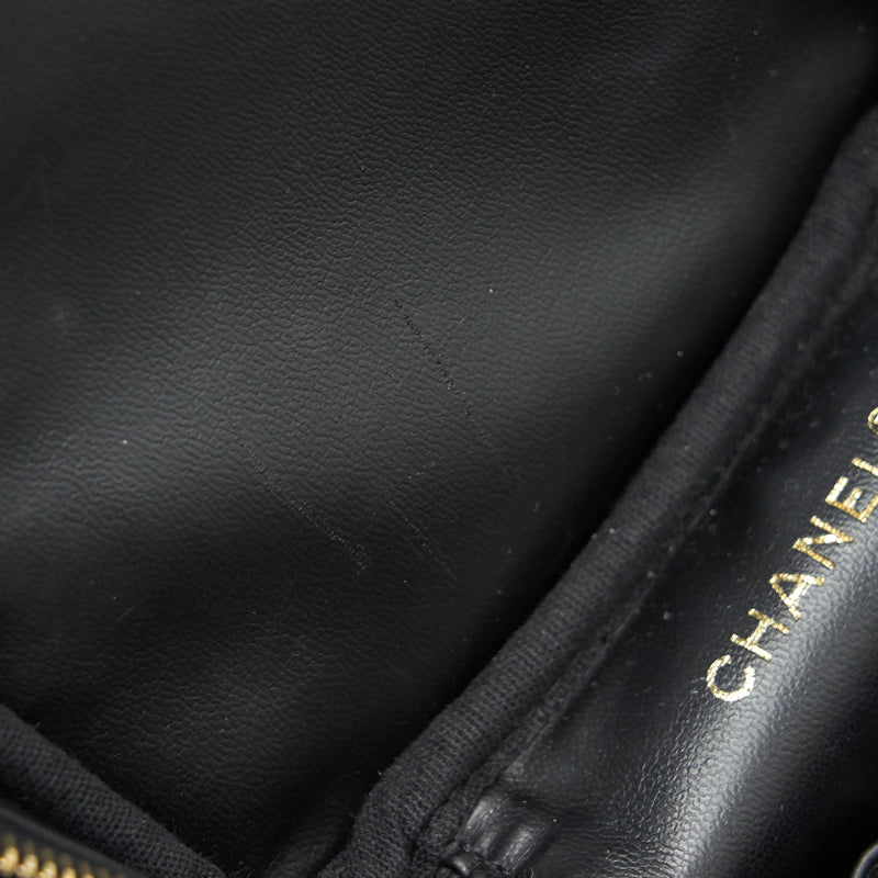 Chanel Vintage Vanity Case Caviar Black GHW