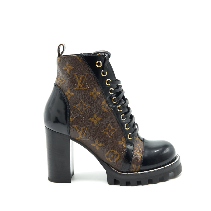 Louis Vuitton - Authenticated Star Trail Ankle Boots - Leather Black for Women, Very Good Condition
