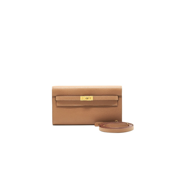 Hermes Kelly To Go Chevre Mysore 2J Quebracho GHW Stamp Z