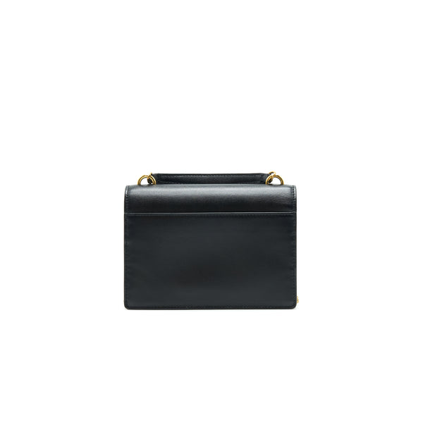 Saint Laurrnt Sunset Chain Wallet Black GHW