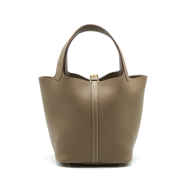 Hermes Picotin 22 Lock Bag Etoupe GHW Stamp Z Year2021