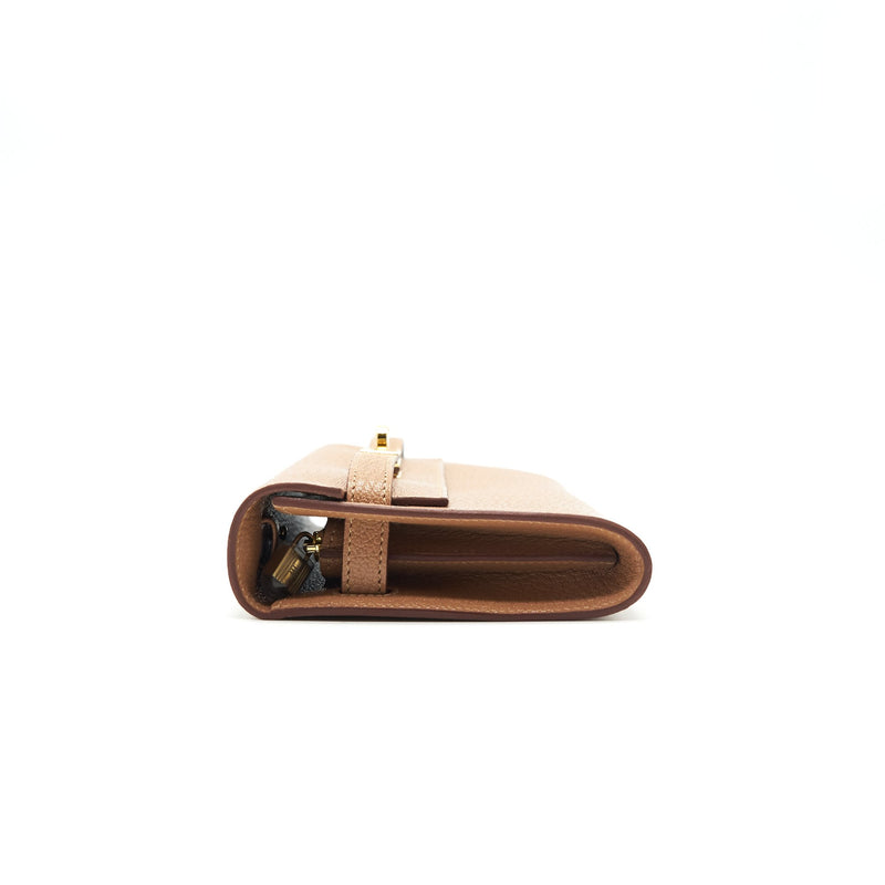 Hermes Kelly To Go Chevre Mysore 2J Quebracho GHW Stamp Z