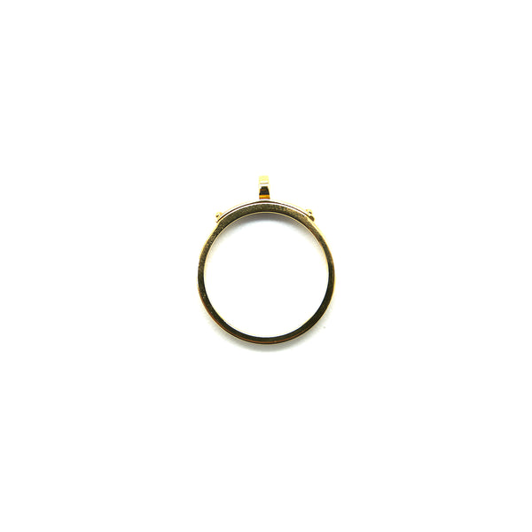 Hermes Kelly 18K Yellow Gold Narrow Ring size51
