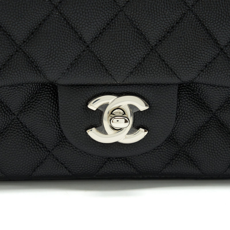 Chanel Mini square flap bag Caviar black SHW