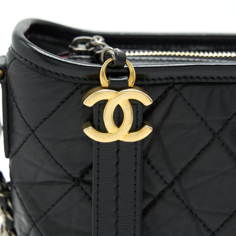 Chanel Small Hobo Gabrielle Calfskin Black GHW