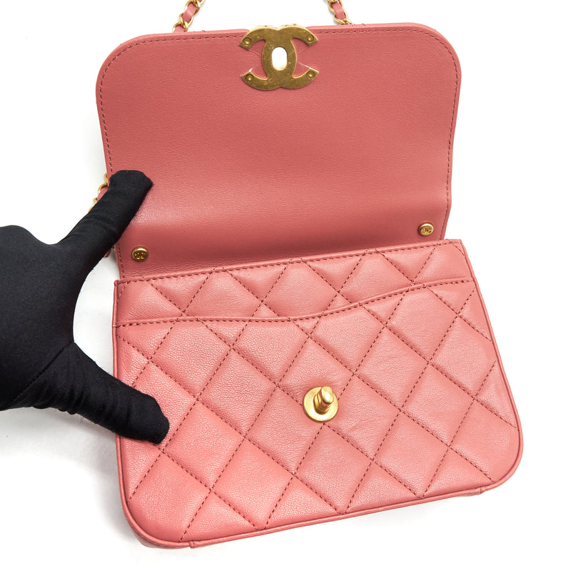 Chanel Top Handle Metis Bag lambskin Pink brushed GHW