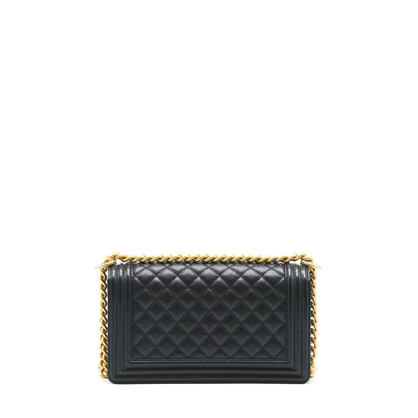 Chanel Medium leboy black Caviar GHW