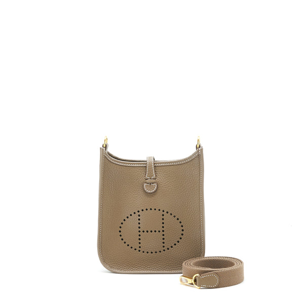 Hermes mini Evelyne 16 Etoupe GHW stamp Z