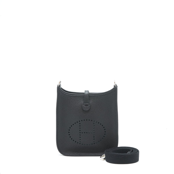 Hermes mini Evelyne 16 black SHW stamp Z