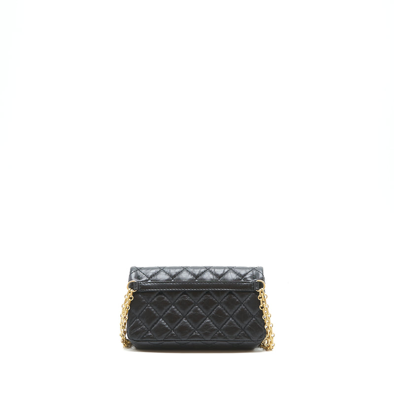 Chanel 2.55 Reissue mini waist Belt Bag black GHW