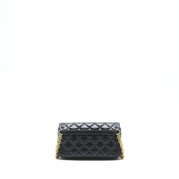 Chanel 2.55 Reissue mini waist Belt Bag black GHW