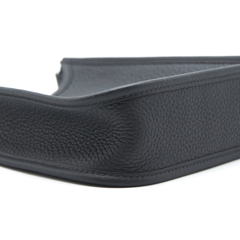 Hermes mini Evelyne 16 Black SHW Stamp Z