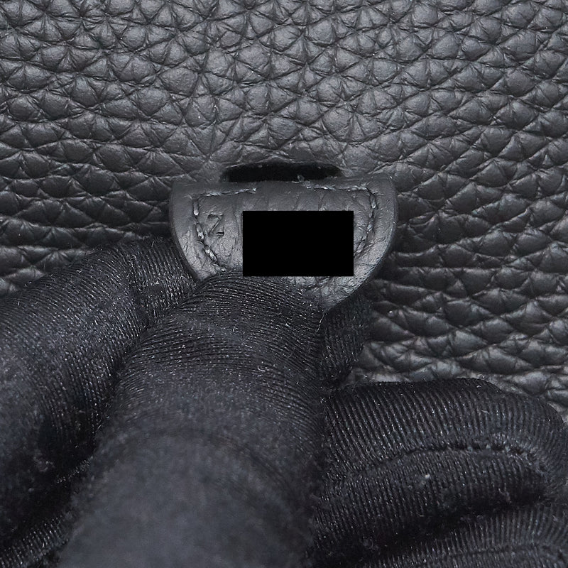 Hermes mini Evelyne 16 Black SHW Stamp Z