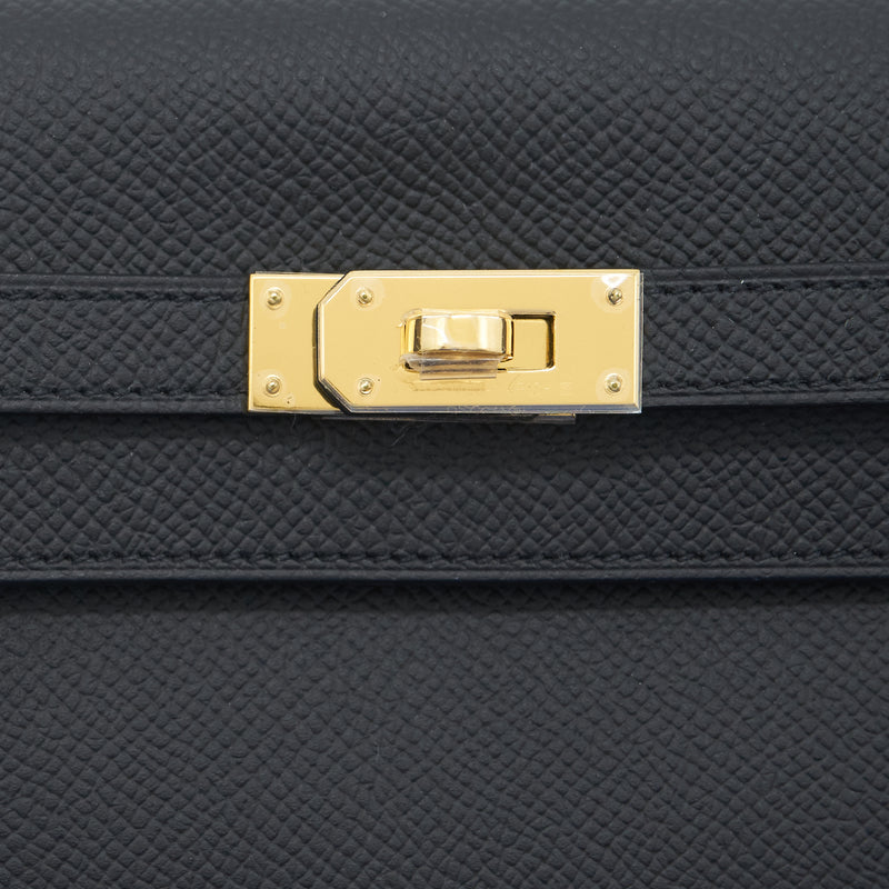 Hermes Classic Kelly to go Epsom leather black GHW