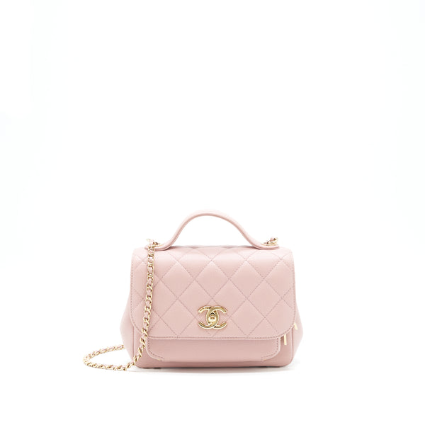 Chanel Small Business affinity flap Bag Caviar Light Pink LGHW