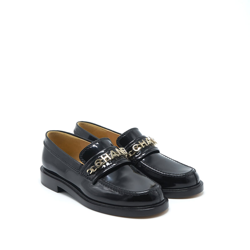 Chanel size35 Loafer Patent leather black LGHW