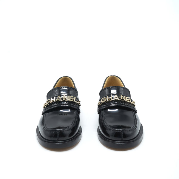 Chanel size35 Loafer Patent leather black LGHW