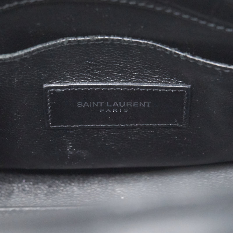 Saint Laurent/YSL Sac de Jour nano Croc Embossed Black SHW