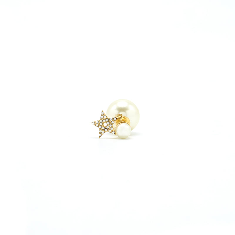 Dior CD and Star with pearl drop earring