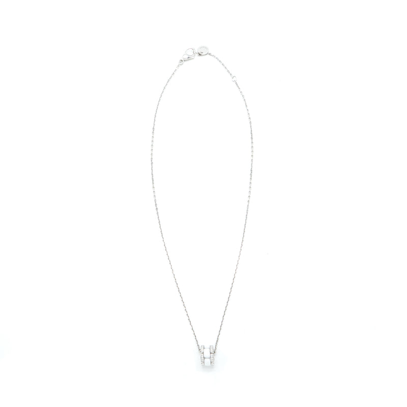 Chanel Ultra Necklace 18K white Gold, Dimond, white Ceramic