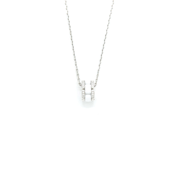 Chanel Ultra Necklace 18K white Gold, Dimond, white Ceramic