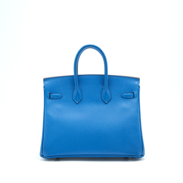 Hermes Birkin 25 Epsom Mykonos SHW Stamp Square O