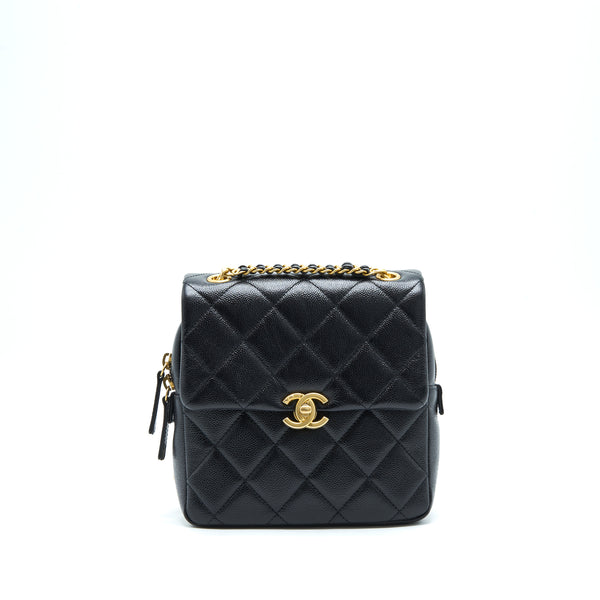 Chanel 22P Flap Backpack Caviar Black GHW