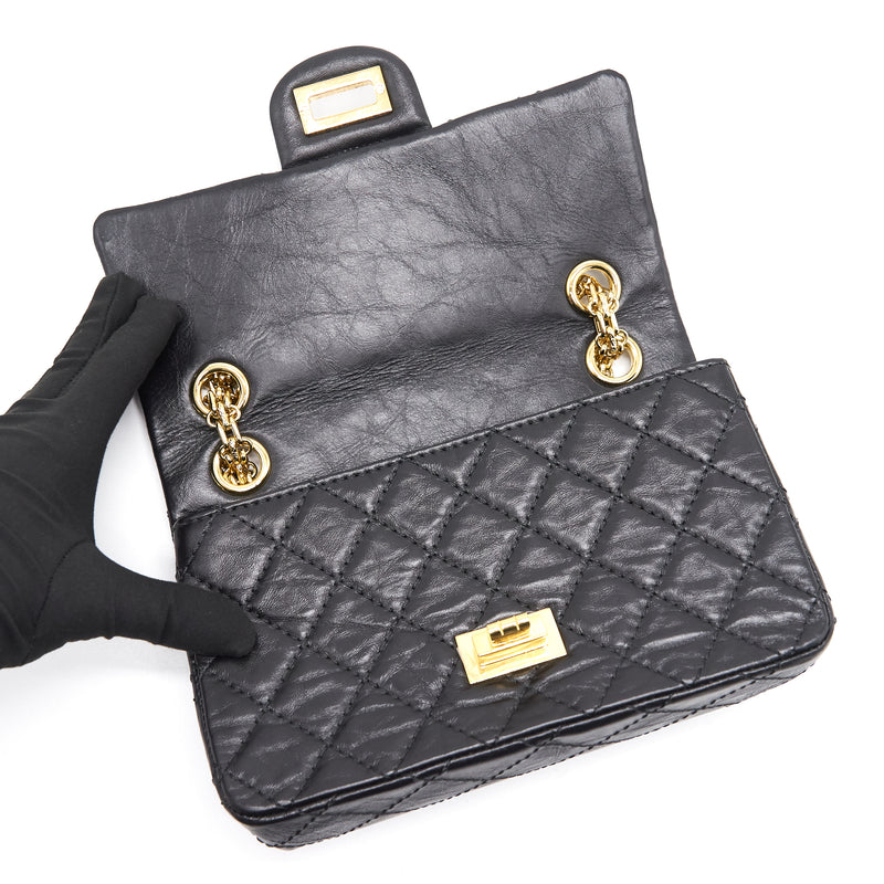 Chanel Small 2.55 Reissue Handbag Black LGHW