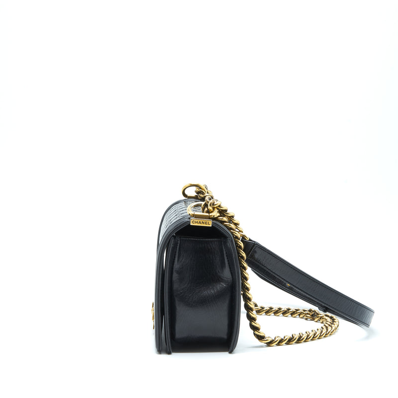 Chanel Medium Boy Bag Calfskin Black GHW