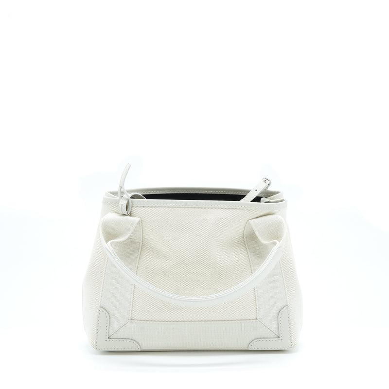 Balenciaga Cabas Fabric/Leather Off white SHW