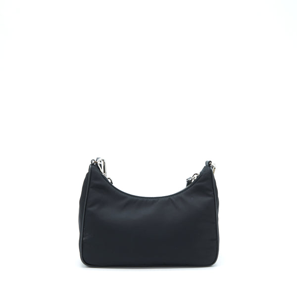 Prada Re-edition 2005 Nylon Bag Black SHW