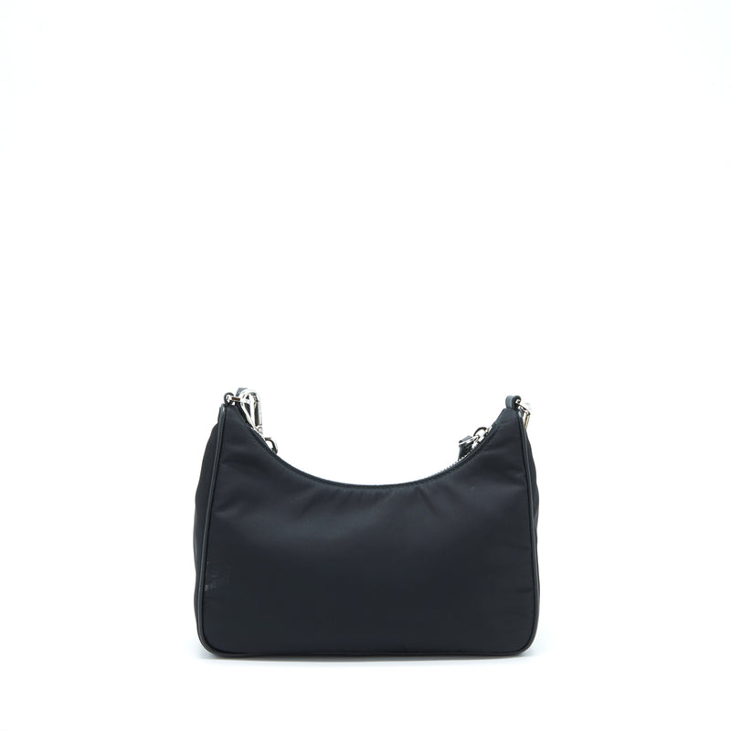 Prada Re-edition 2005 Nylon Bag Black SHW