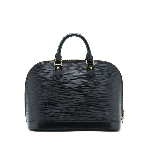 Louis Vuitton Alma Bag Epi Black GHW