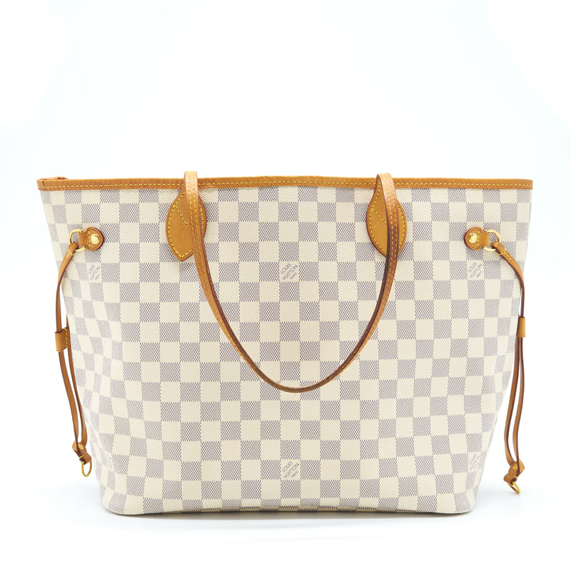 Louis Vuitton Neverfull MM Damier Azur GHW