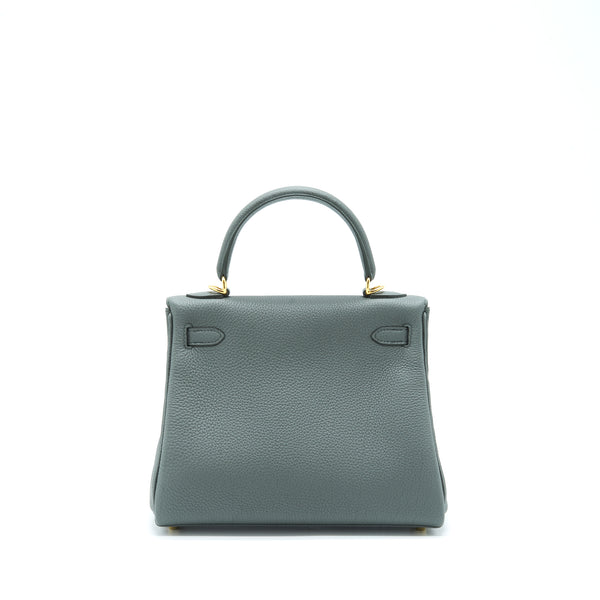 Hermes Kelly 25 Retourne Togo 63 Vert Amanda GHW Stamp U
