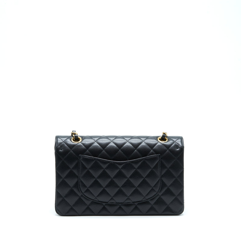 Chanel Medium Classic Double Flap Bag Caviar Black GHW (Microchip)