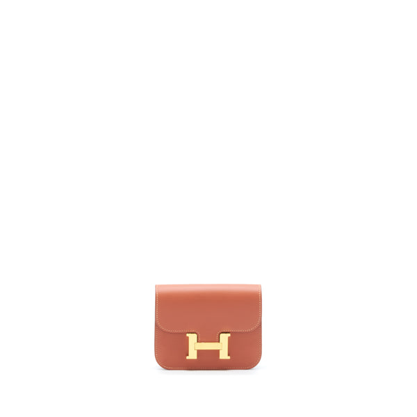 Hermes Constance Slim Evercolor Blush / Blue Frida GHW Stamp Y