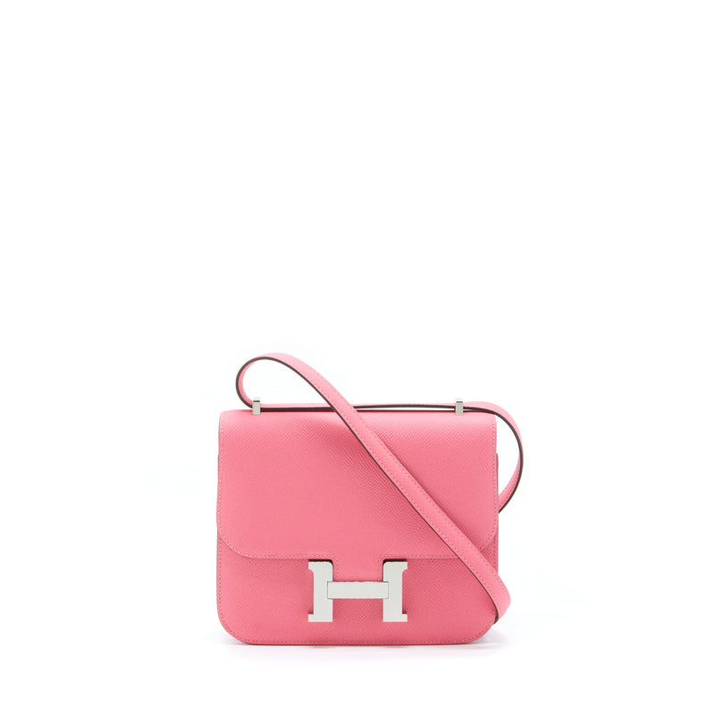 Hermes Constance Mini Epsom Rose Azalee SHW Stamp Y