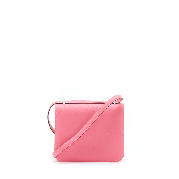 Hermes Constance Mini Epsom Rose Azalee SHW Stamp Y