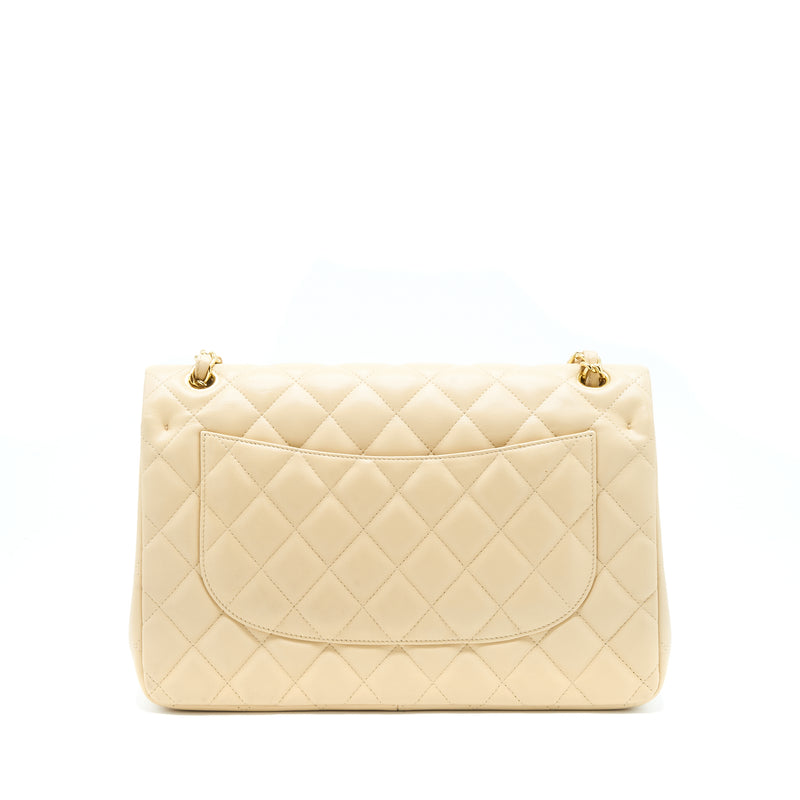 Chanel Jumbo Classic Double Flap Bag Lambskin Beige LGHW