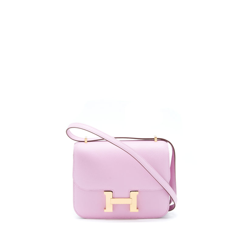 Hermes Mini Constance Epsom X9 Mauve Sylvestre RGHW Stamp Z