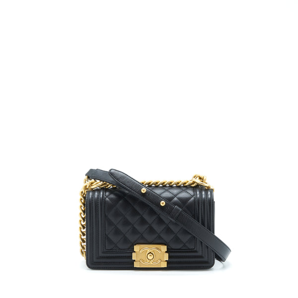 Chanel Small Boy Bag Caviar Black GHW